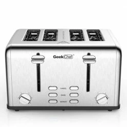 1-Piece Silver Stainless Steel Toaster by Unbranded