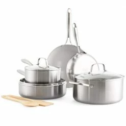 10-Piece Stainless Steel Pro Cookware Set by GreenLife