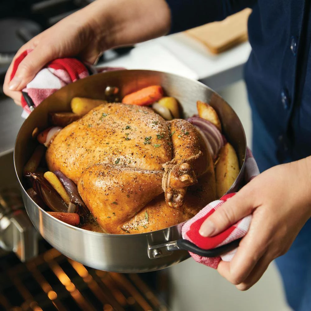Stainless Steel, 4 qt. Stainless Steel Casserole in Silver with Lid by KitchenAid - Image 10