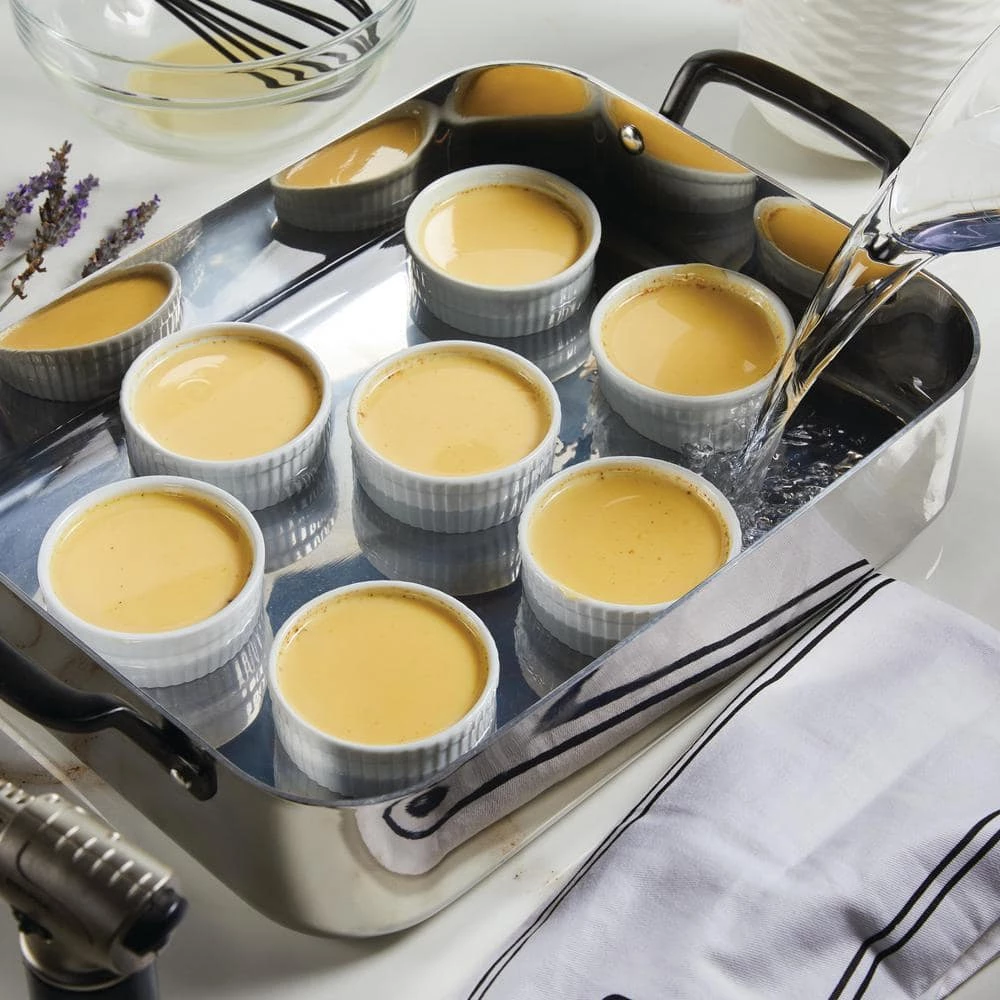 5-PLY, 10.4 qt., Polished, Stainless Steel, Induction, Roasting Pan with Rack by KitchenAid - Image 5