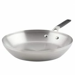 Stainless Steel 12 in. Stainless Steel Frying Pan Silver by KitchenAid