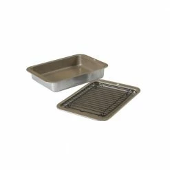 Nonstick Compact Ovenware 3 Pc Broil and Bake Set by Nordic Ware