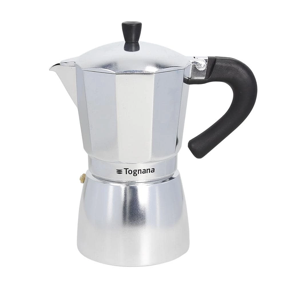 Mirror 9-Cup Cast Aluminum Coffee Maker by Tognana