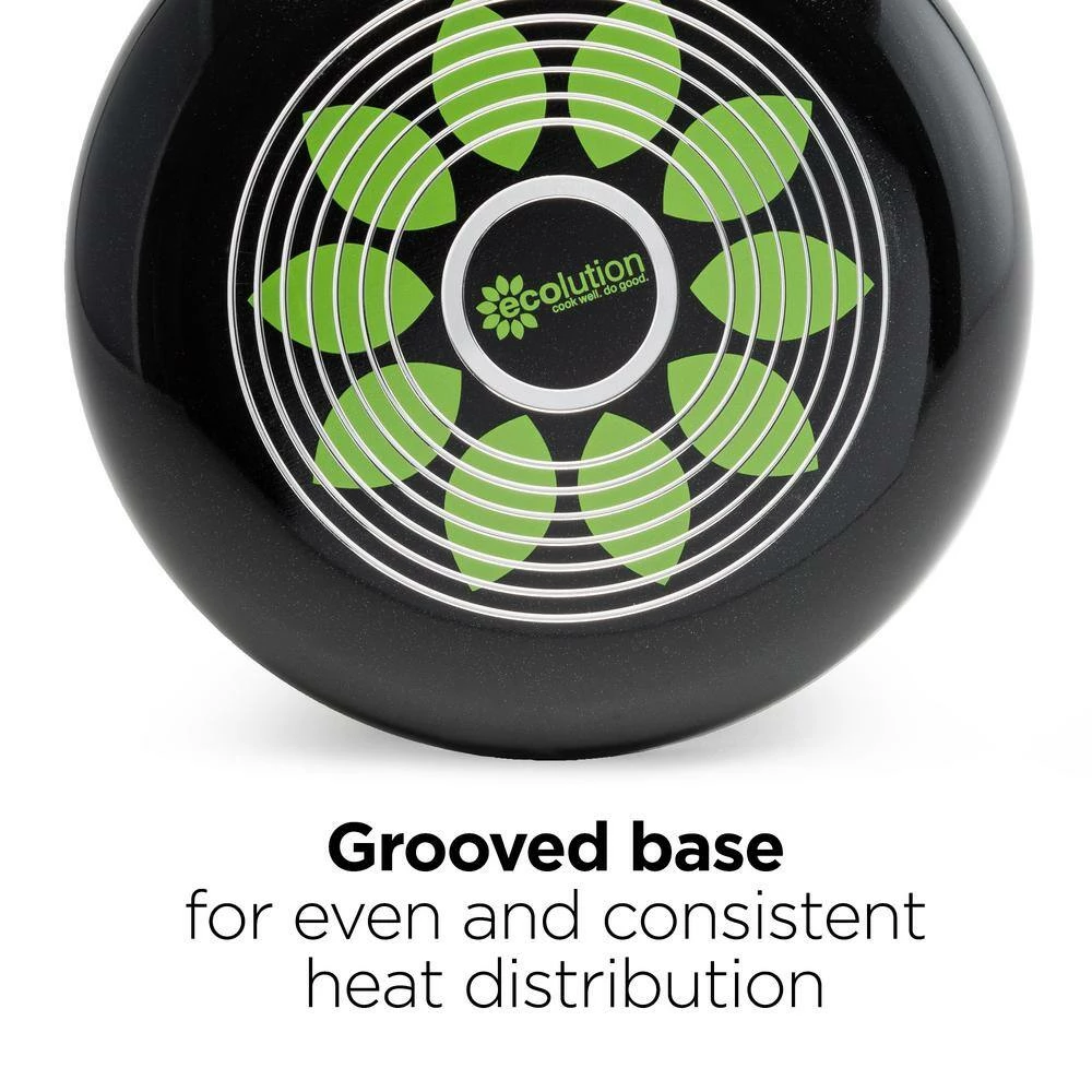 Artistry 8-Piece Aluminum Nonstick Cookware Set in Slate by Ecolution - Image 4