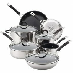Momentum 11-Piece Stainless Steel Nonstick Cookware Set by Circulon