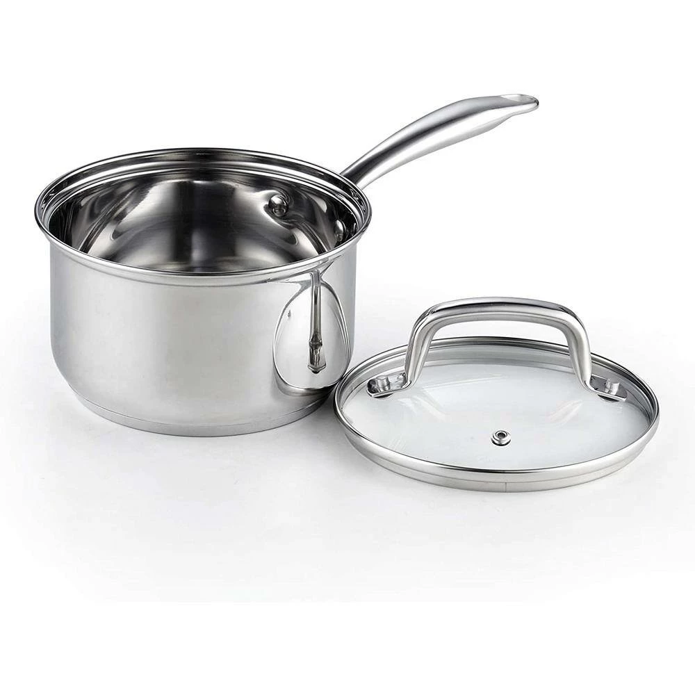 8-Piece Stainless Steel Cookware Set in Silver by Cook N Home - Image 4