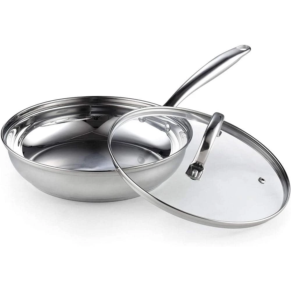 8-Piece Stainless Steel Cookware Set in Silver by Cook N Home - Image 6