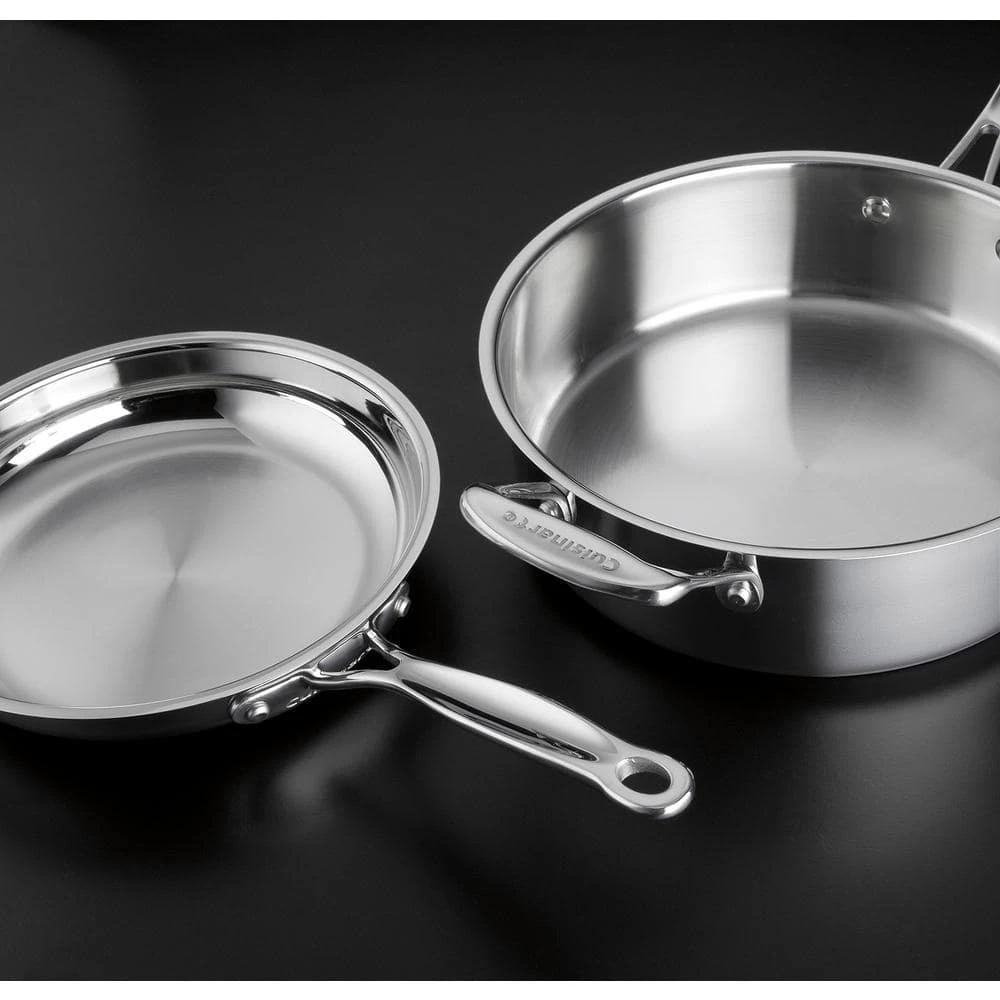 Chef's Classic 10-Piece Stainless Steel Cookware Set with Lids by Cuisinart - Image 2