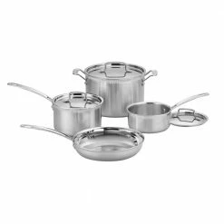MultiClad Pro 7-Piece Stainless Cookware Set with Lids by Cuisinart