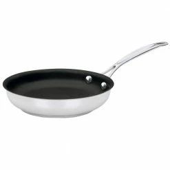 Chef's Classic 8 in. Stainless Steel Nonstick Skillet by Cuisinart