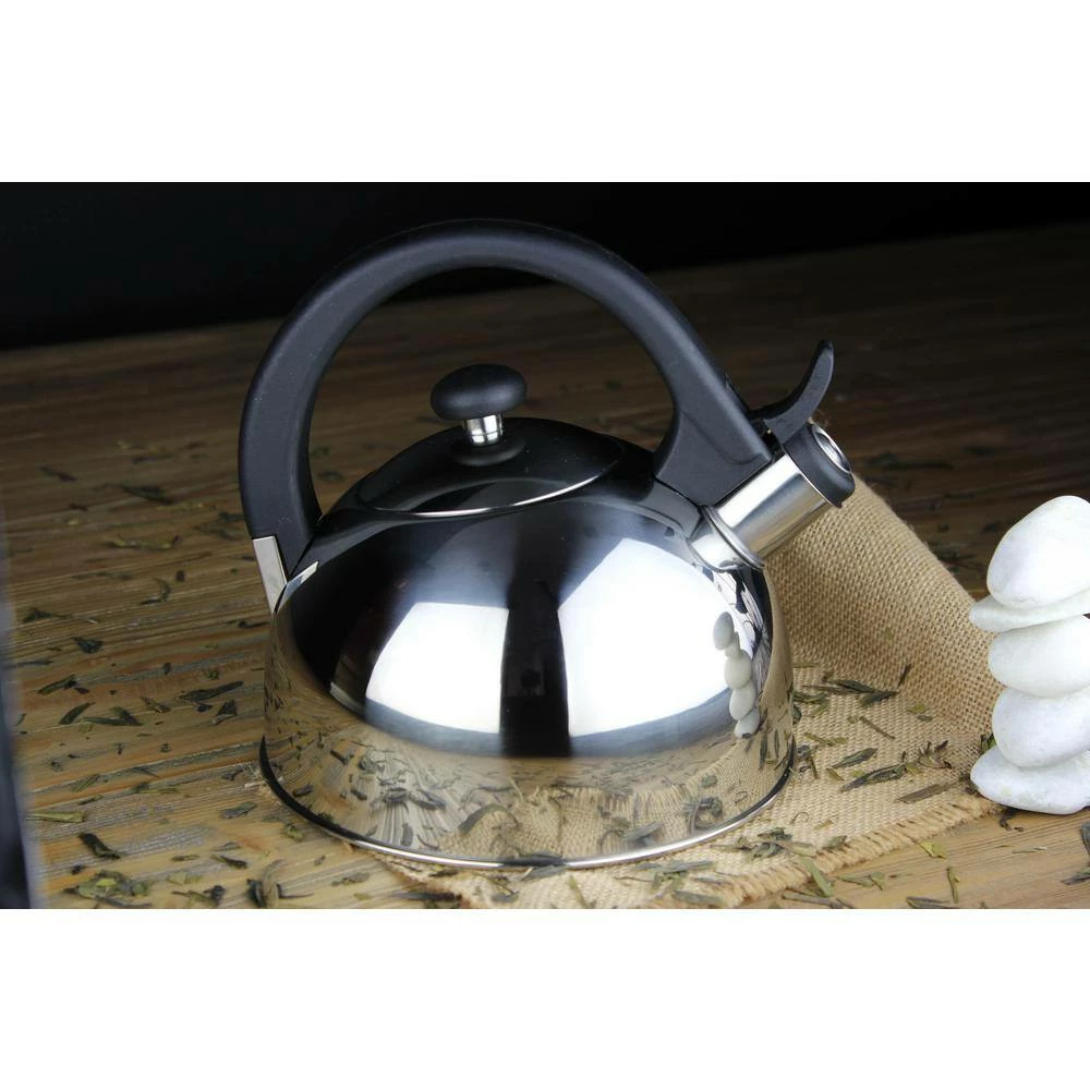 Nubia 2 Qt. Stainless Steel Stovetop Tea Kettle with Whistle by Magefesa - Image 5