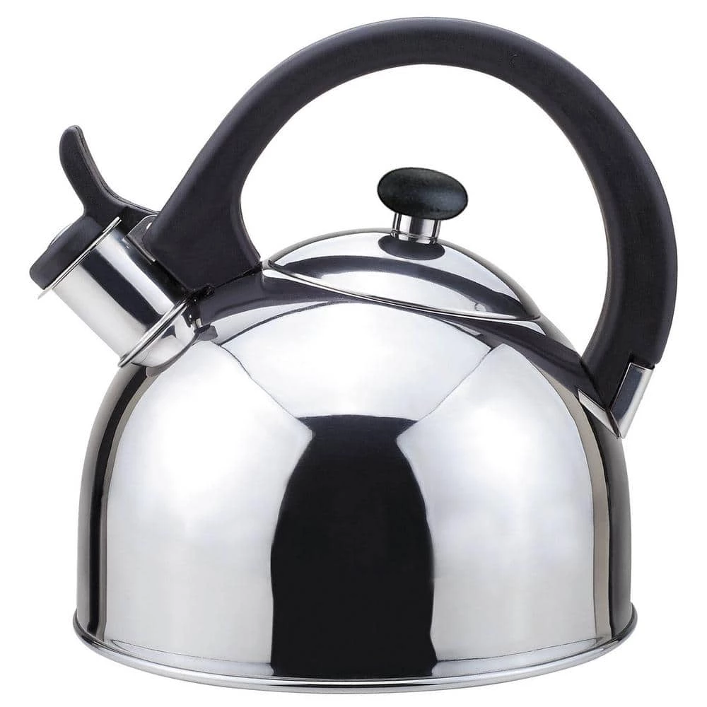 Nubia 2 Qt. Stainless Steel Stovetop Tea Kettle with Whistle by Magefesa