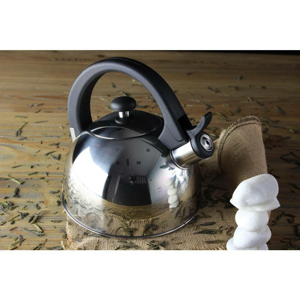 Nubia 2 Qt. Stainless Steel Stovetop Tea Kettle with Whistle by Magefesa - Image 2