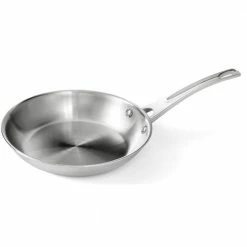 Professional Series 8 in. Stainless Steel Earth Frying Pan 100% PTFE-Free Restaurant Edition by Ozeri
