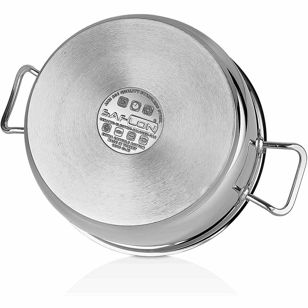 10-Piece Stainless Steel Assorted Cookware Set with Glass Lids by CONTEXT - Image 4