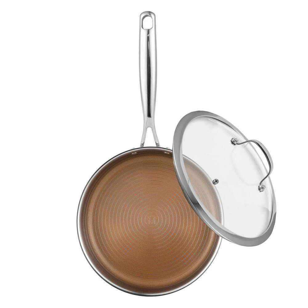 Giro 3 qt. Stainless Steel Nonstick Saute Pan with Lid by MasterPRO - Image 3