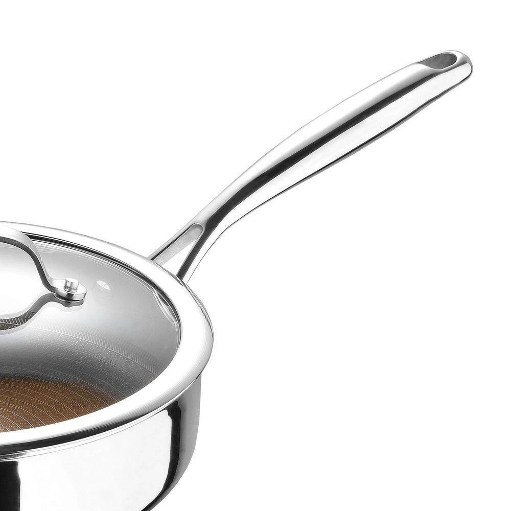 Giro 3 qt. Stainless Steel Nonstick Saute Pan with Lid by MasterPRO - Image 6