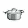 Gourmet Prima 5 qt. Round Stainless Steel Dutch Oven with Lid by Tramontina
