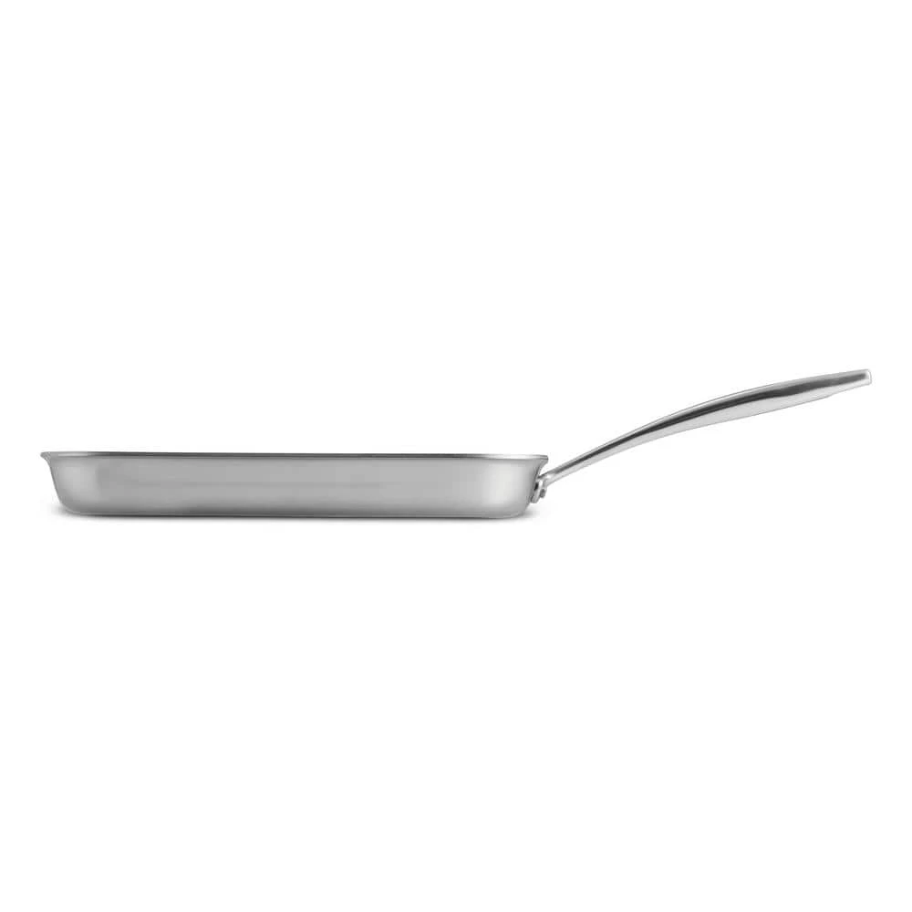Gourmet Tri-Ply Clad 11 in. Stainless Steel Grill Pan by Tramontina - Image 3
