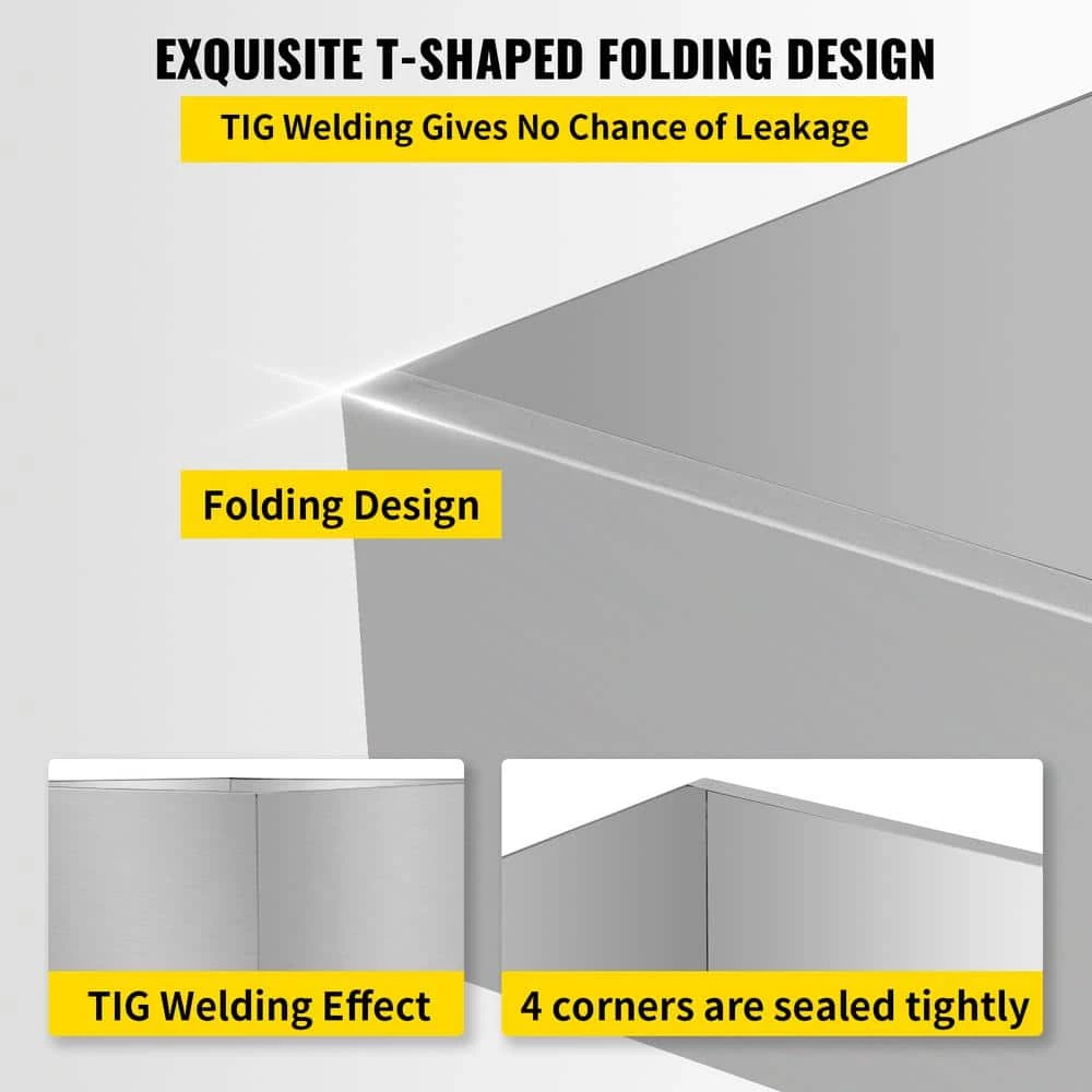 24 in. x 24 in. x 7 in. Maple Syrup Evaporator Pan 304-Stainless Steel Maple Syrup Cooker for Boiling Maple Syrup by VEVOR - Image 4