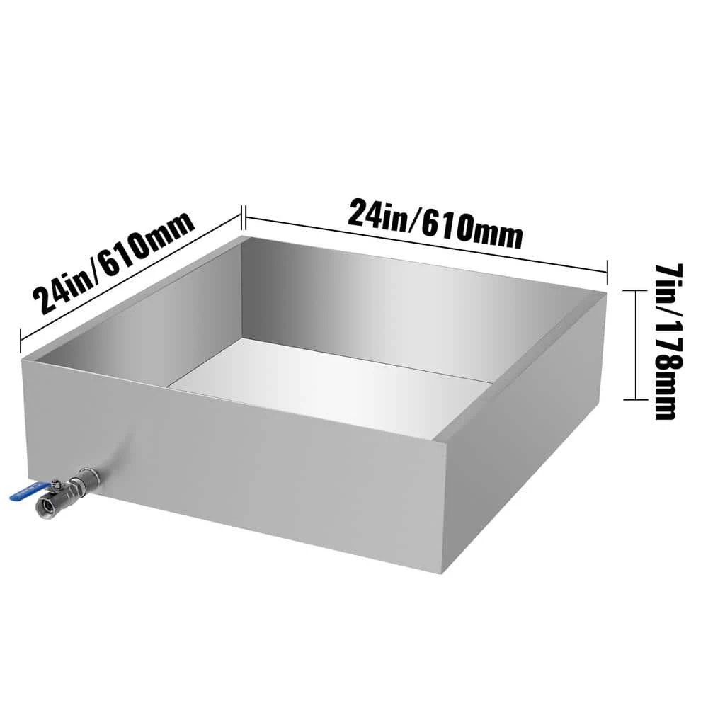24 in. x 24 in. x 7 in. Maple Syrup Evaporator Pan 304-Stainless Steel Maple Syrup Cooker for Boiling Maple Syrup by VEVOR - Image 8
