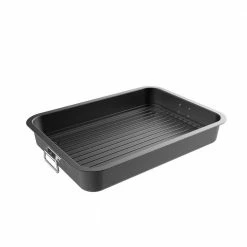 Heavy Duty Nonstick Roasting Pan with Flat Rack by Classic Cuisine