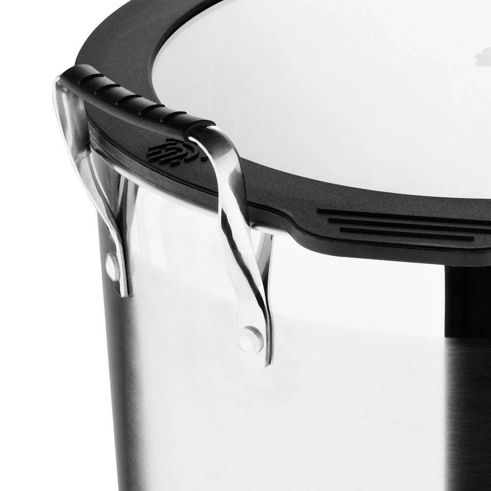 Nesting Stainless Steel Collection 13.2 qt. Covered Stock Pot by MasterPRO - Image 7