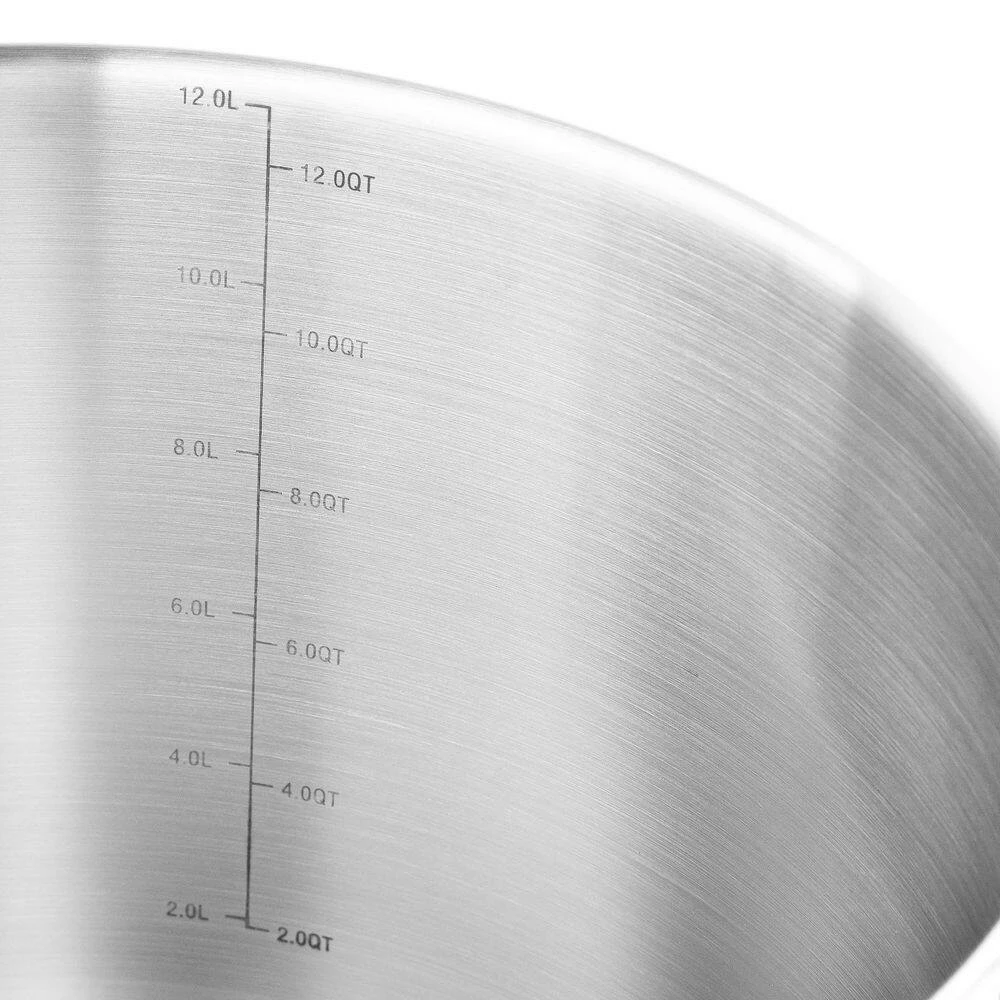 Nesting Stainless Steel Collection 13.2 qt. Covered Stock Pot by MasterPRO - Image 8
