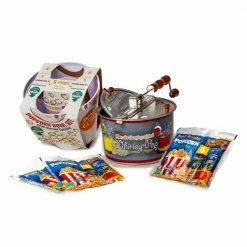 6 qt. Color Changing Aluminum Stovetop Popcorn Popper with 3-Popping Kits and 5-Piece Bucket Set by Whirley-Pop