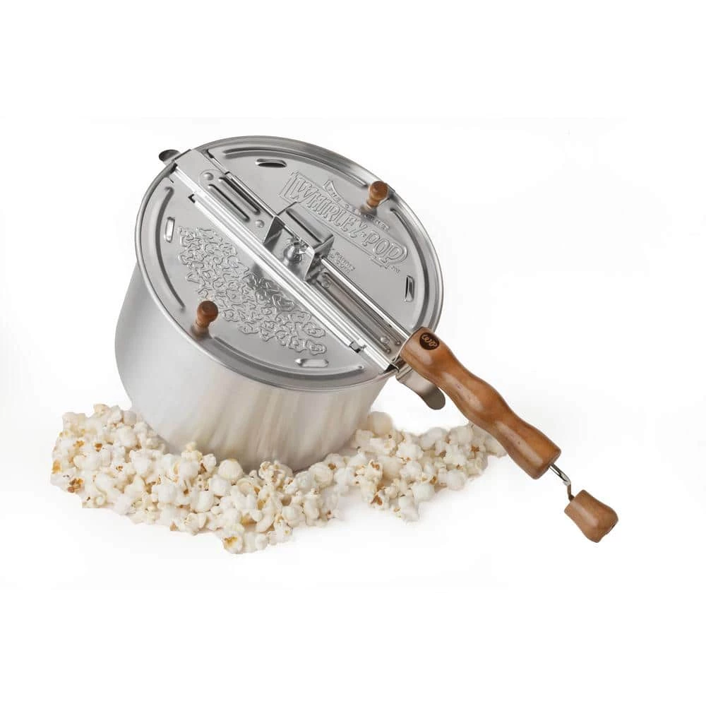 6 qt. Aluminum Stovetop Popcorn Popper with 12-Days of Christmas Popcorn Seasoning Set by Whirley-Pop - Image 6