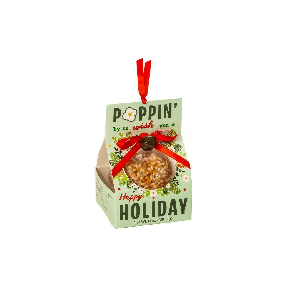 6 qt. Copper Plate Stainless Steel Stovetop Popcorn Popper Poppin' by to Wish You Happy Holidays Set by Whirley-Pop - Image 4