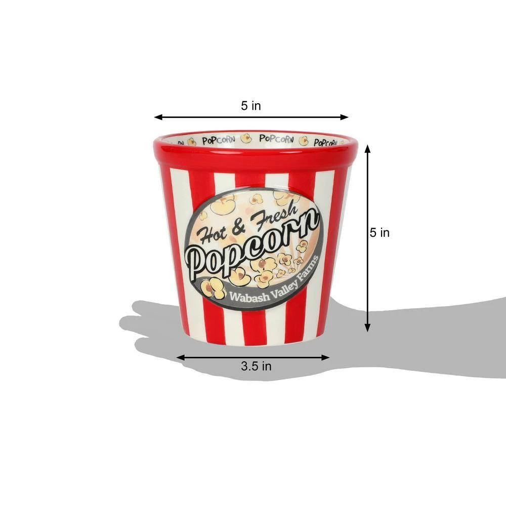 6 qt. Copper Plate Stainless Steel Stovetop Popcorn Popper Poppin' by to Wish You Happy Holidays Set by Whirley-Pop - Image 3