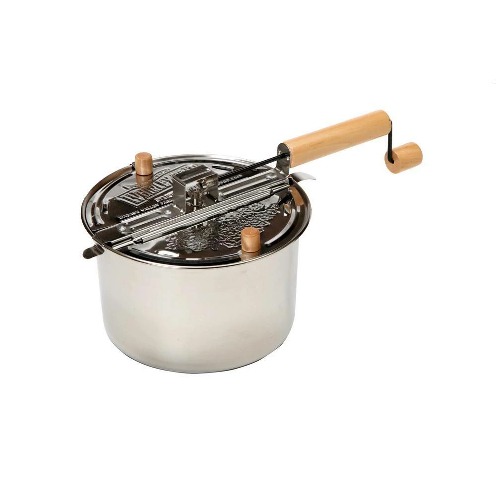 6 qt. Stainless Steel Stovetop Popcorn Popper with Retro Popping Christmas Gift Set by Whirley-Pop - Image 2