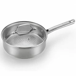 3.5 qt. Stainless Steel Saute Pan with Glass Lid by T-fal