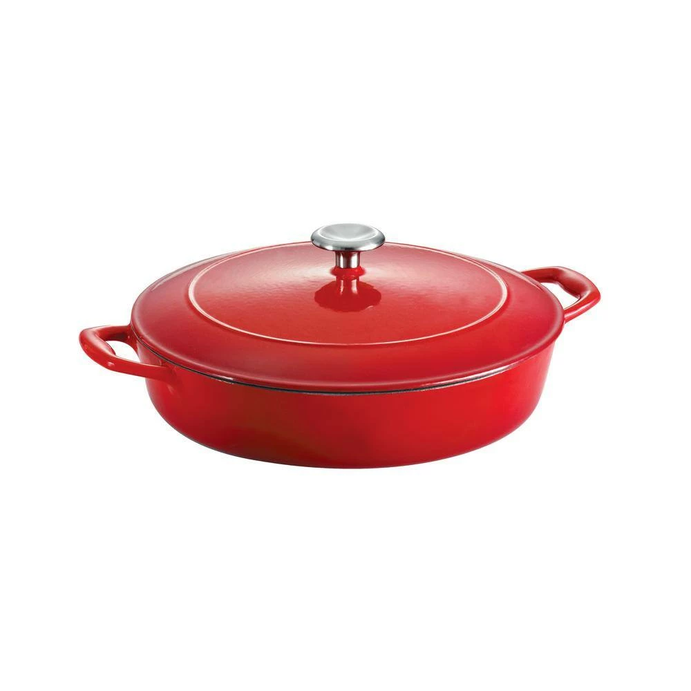 Gourmet 4 Qt. Cast Iron Braising Pan by Tramontina - Image 3