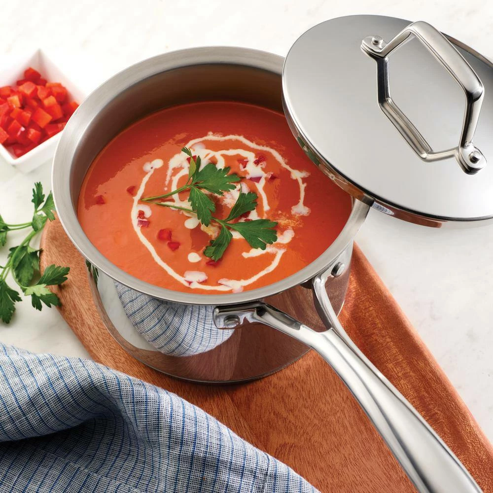 Gourmet Prima 2 qt. Stainless Steel Sauce Pan with Lid by Tramontina - Image 3