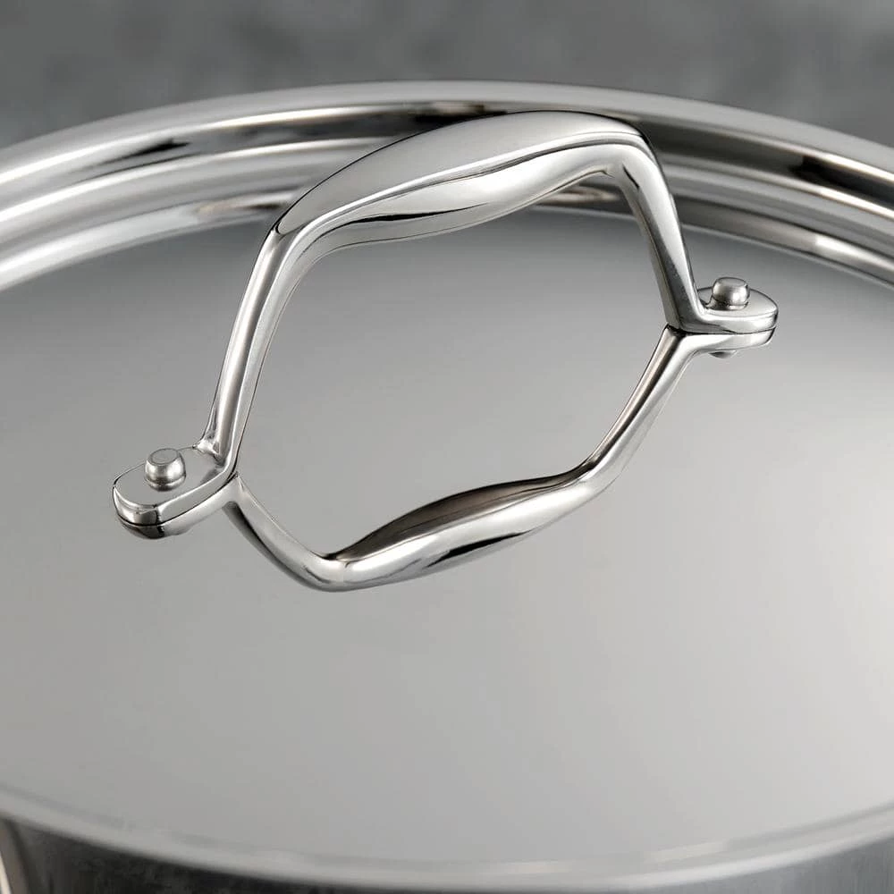 Gourmet Tri-Ply Clad 1.5 qt. Stainless Steel Sauce Pan with Lid by Tramontina - Image 5