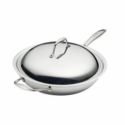 Tri-Ply Clad 12 in Stainless Steel Wok by Tramontina