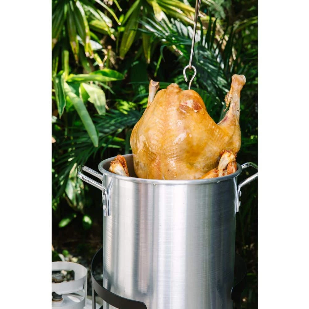 84 qt. Aluminum Cooking Stock Pot with Basket for Steaming Tamales Seafood Crawfish Boiler with Lid by Unbranded - Image 6