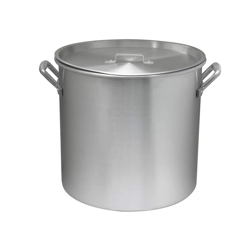 84 qt. Aluminum Cooking Stock Pot with Basket for Steaming Tamales Seafood Crawfish Boiler with Lid by Unbranded - Image 3