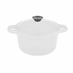 Neo 7 qt. White Cast Iron Round Cov Casserole by BergHOFF
