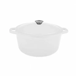 Neo 5 qt. White Cast Iron Oval Covered Casserole by BergHOFF