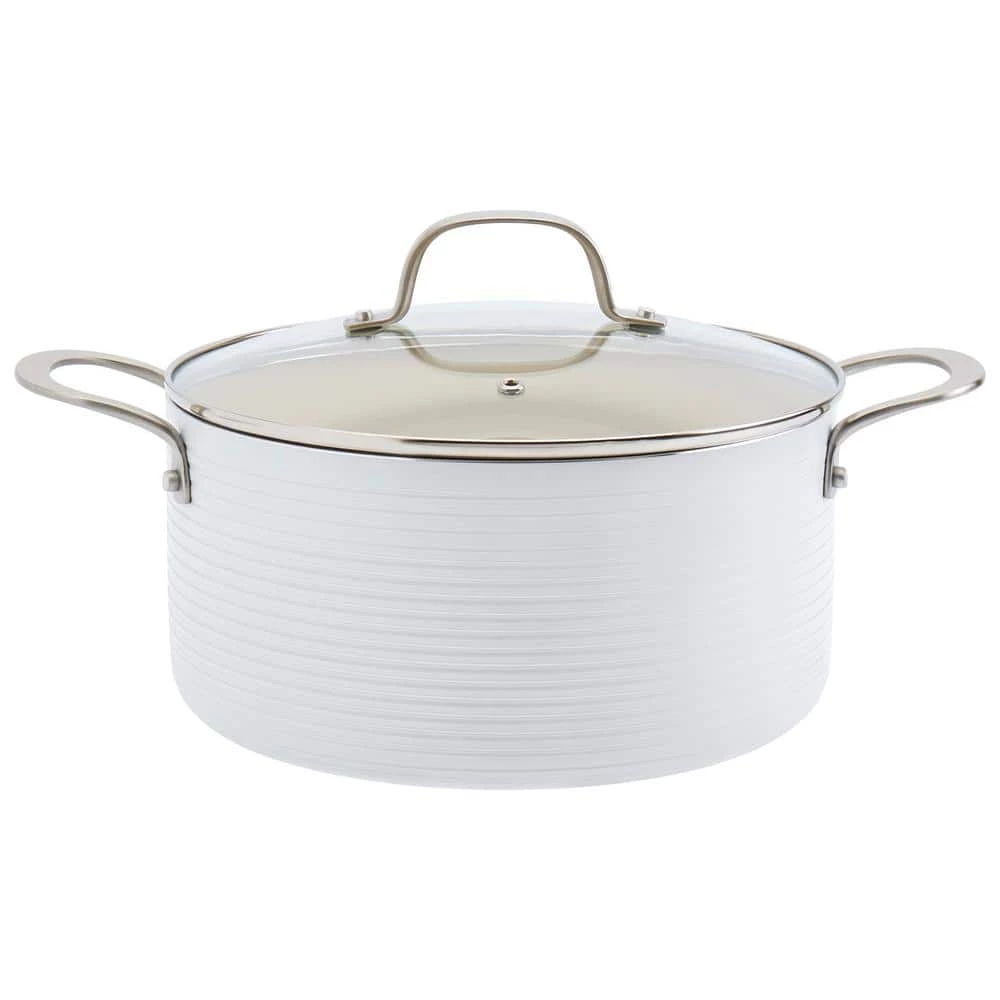 Monaco 10-Piece White Aluminum Non-Stick Cookware Set by Denmark - Image 4