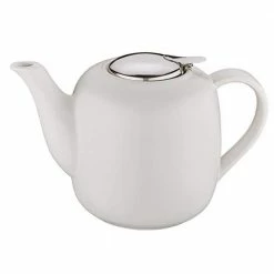 "London" Ceramic Teapot, White 50 fl. oz. by KUCHENPROFI